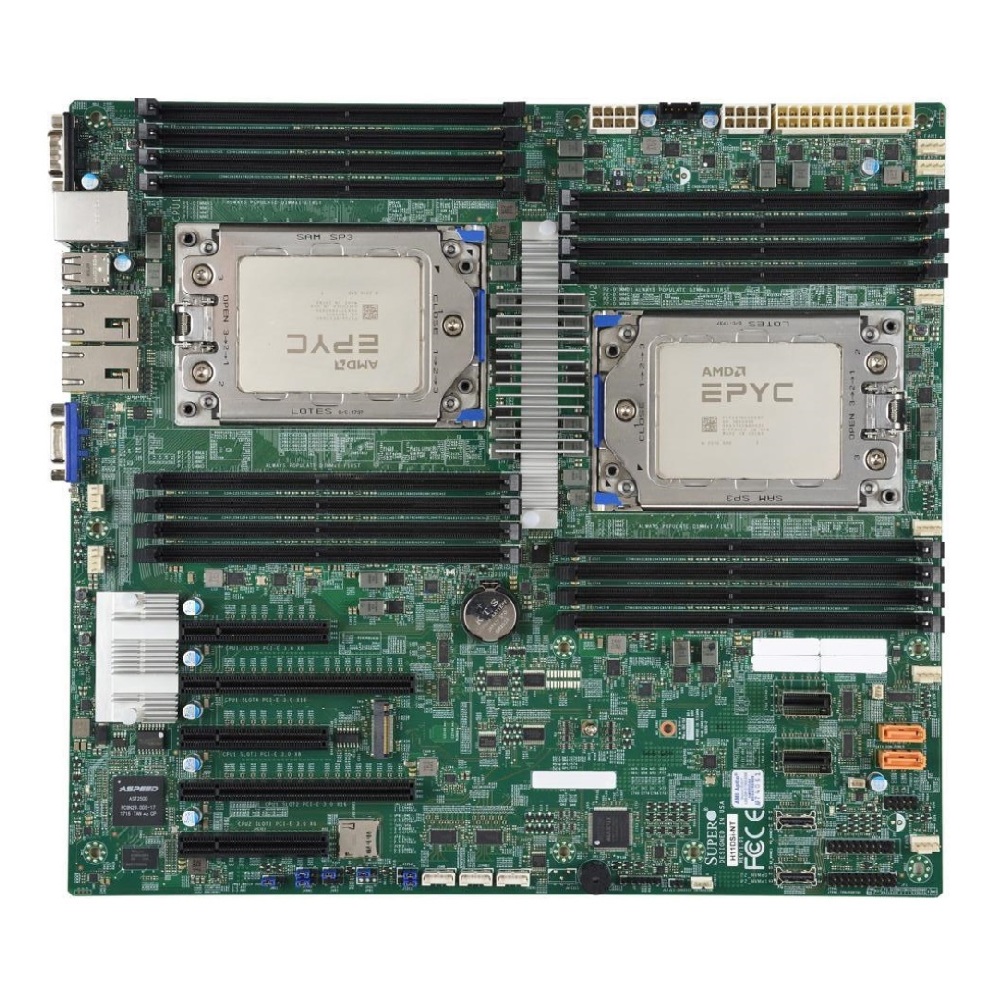 Dual Socket Sp3 Epyc Motherboard - Combo Box Supermic H11DSi-NT Socket SP3