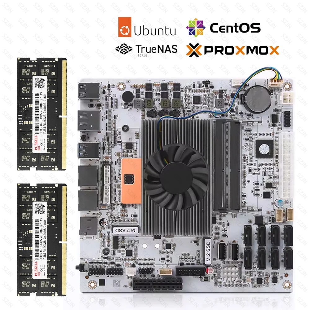 Mini Itx Dual 2.5G Nas Motherboard - Płyta główna I5-8265U ES 8 SATA