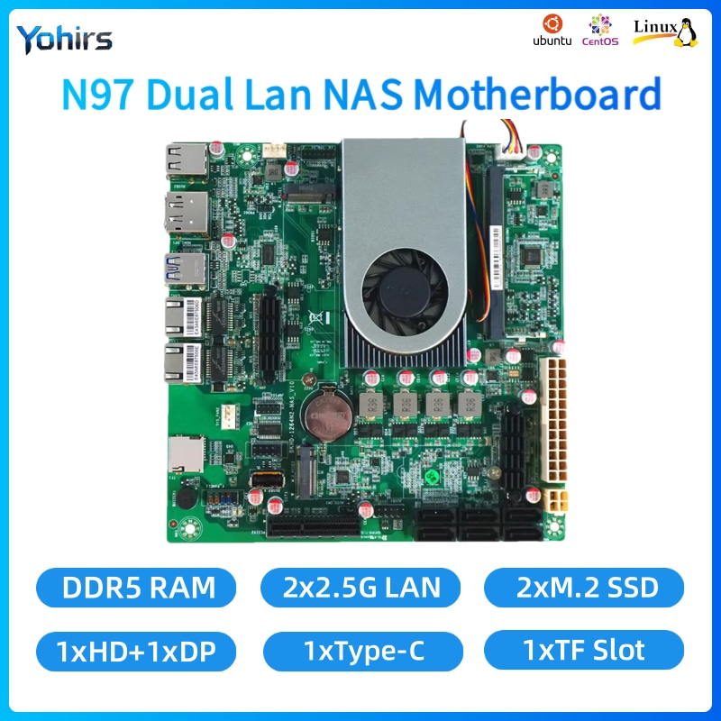 Mini Itx Dual 2.5G Nas Motherboard - Płyta główna Yohirs NAS Mini ITX