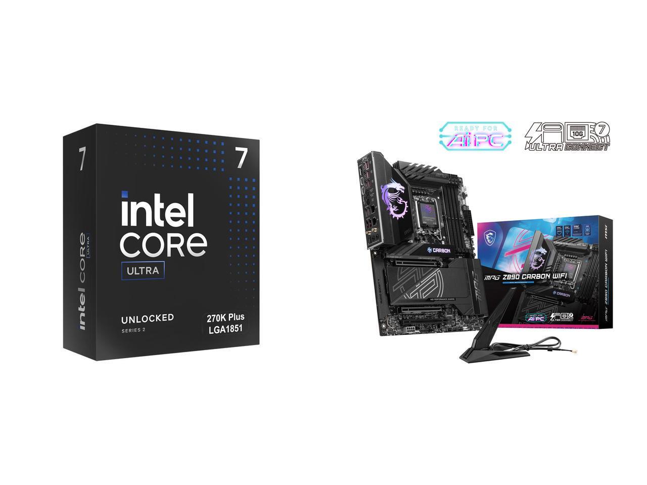 Z890 Wi-Fi 7 Motherboard - Zestaw CPU i płyty głównej -
