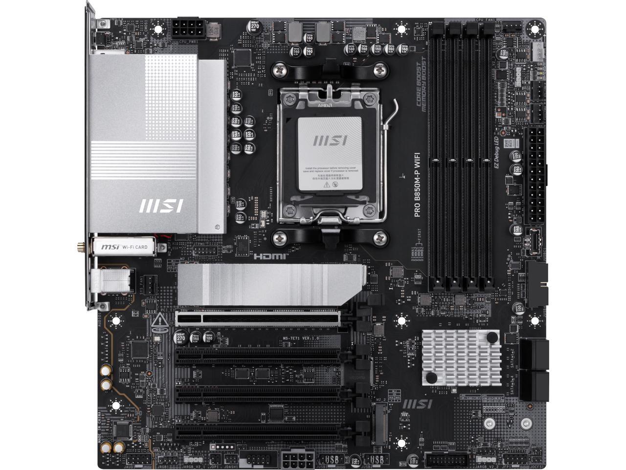 Płyta główna MSI PRO B850M-P W – Am5 Micro Atx Pcie 5.0 Motherboard recenzja i cena